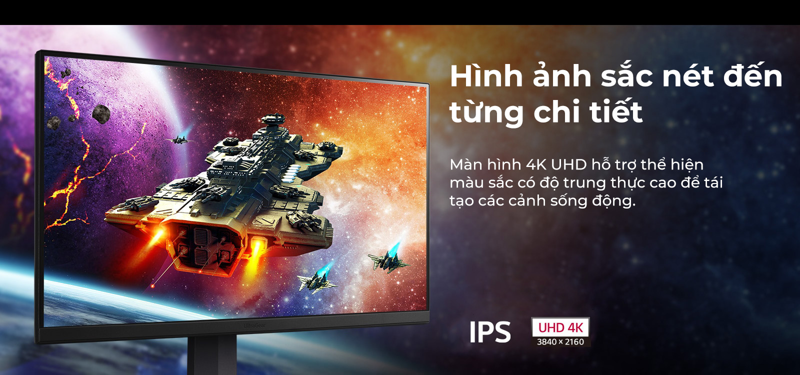 Màn hình Gaming LG 27GR93U-B hình ảnh sắc nét